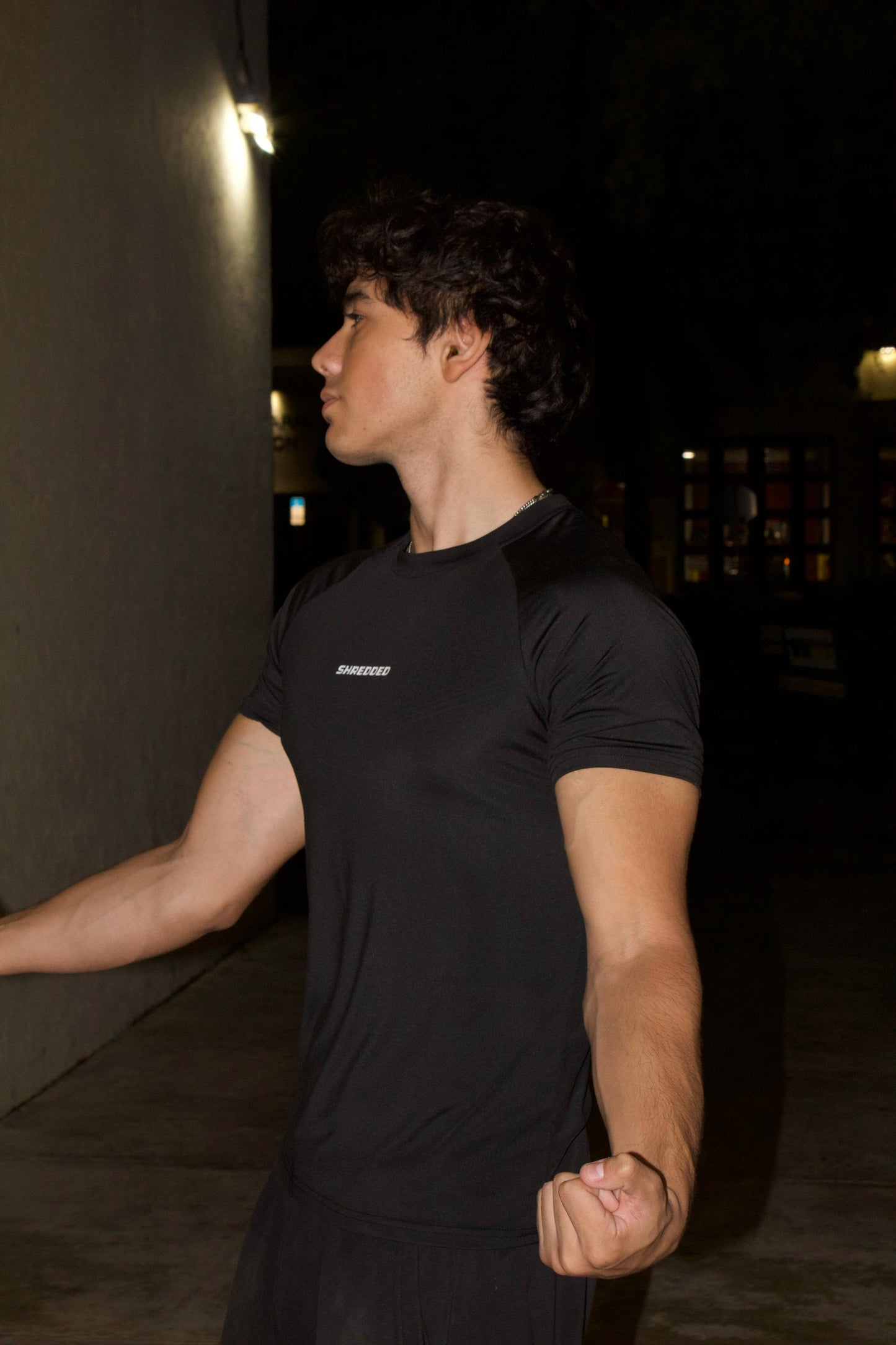 SR Black Compression Tee