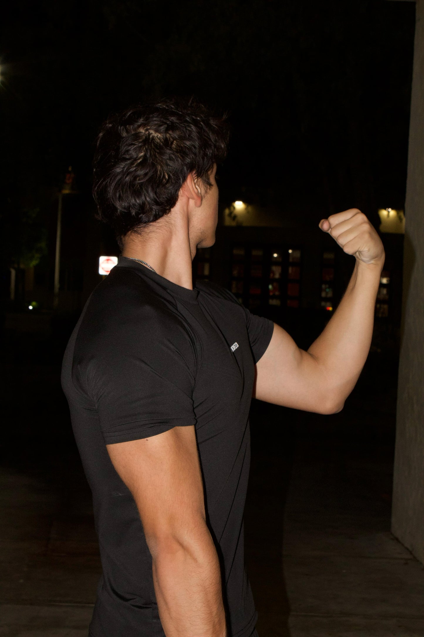 SR Black Compression Tee