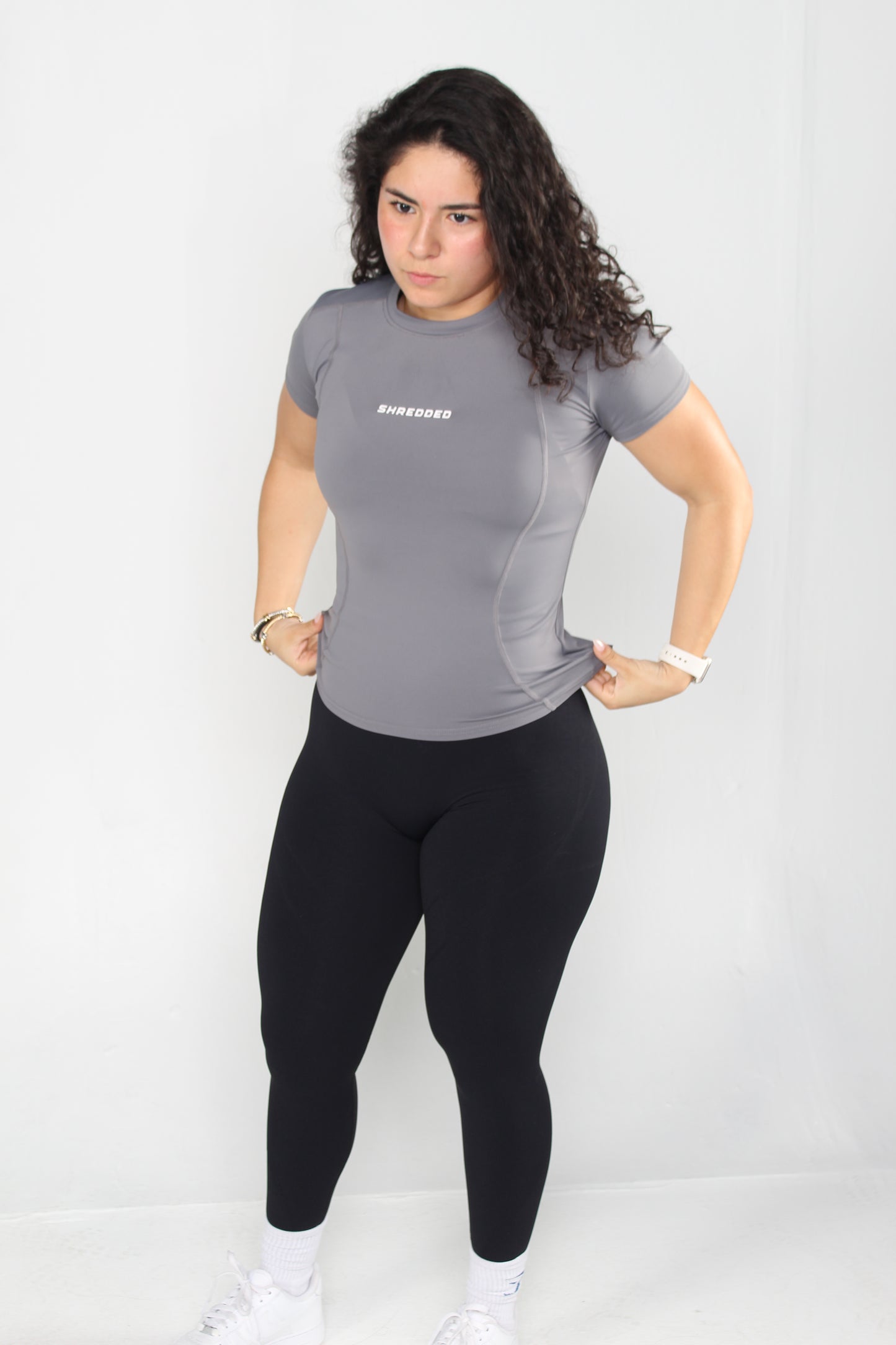 SR Grey Women's Compression Tee